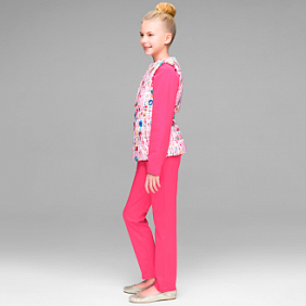 Жилет утепленный для девочки, цвет розовый