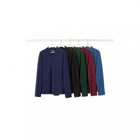 Трикотажное поло пике для мужчины, цвет темно-синий