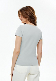 Женская футболка, цвет голубой