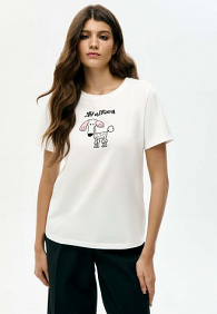 Футболка «Друг из приюта», принт «Пудель»