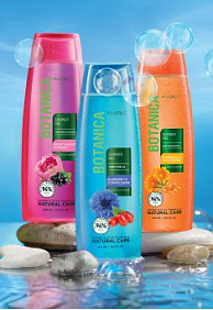 Гель для душа «Гладкость и сияние» с пионом и черной смородиной Botanica, 400 мл