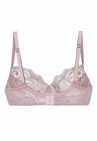 Бюстгальтер на косточках «Орсэ», бежево-серый