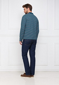 Трикотажное поло пике для мужчины, цвет темно-бирюзовый