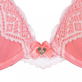 Бюстгальтер пуш-ап «Атлантика», цвет коралловый