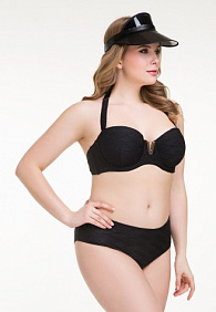Плавки с завышенной талией, черные