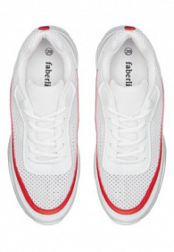 Кроссовки «Лайн», цвет бело-красный