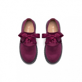 Полуботинки для девочек Elly, бордовые