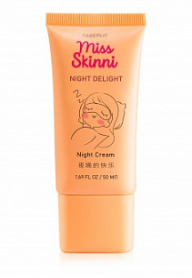 Ночной крем для лица Night Delight Miss Skinni от Фаберлик, фото 1