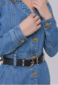 Джинсовое платье, цвет синий