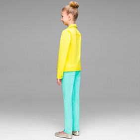 Летняя куртка для девочки, цвет лимонный