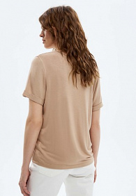 Женская футболка, цвет бежевый