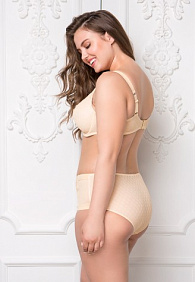 Трусы с завышенной талией «Орли» бежевые