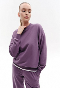 Свитшот из футера, цвет дымчато-пурпурный