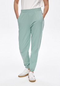 Брюки джогеры из пике, цвет фисташковый