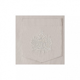 Рубашка с вышивкой для мальчика, цвет серый