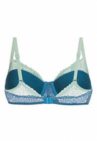 Бюстгальтер балконет «Дантель» изумрудный