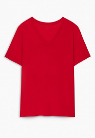 Женская футболка, цвет красный