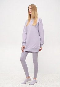 Легинсы, цвет лавандовый меланж