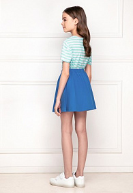 Юбка для девочки, цвет ярко-голубой