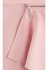 Юбка со съемной баской, цвет пыльно-розовый