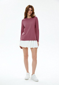 Женская футболка-лонгслив, цвет ягодный