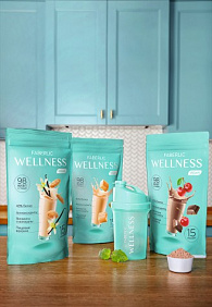 Протеиновый коктейль Wellness VEGAN. Вкус: вишня-шоколад