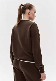 Свитшот из футера, цвет шоколадный