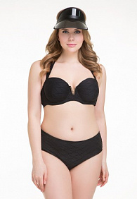 Плавки с завышенной талией, черные