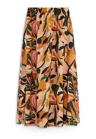 Юбка макси с принтом «Тропики»