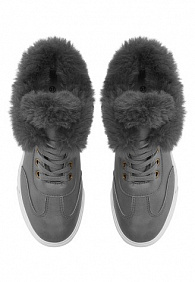 Ботинки женские Fringe, цвет серый