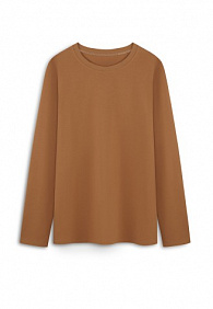 Женская футболка-лонгслив, цвет кэмел