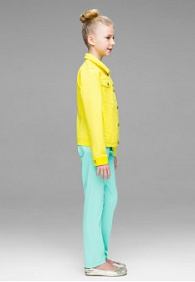 Летняя куртка для девочки, цвет лимонный