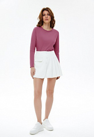 Женская футболка-лонгслив, цвет ягодный