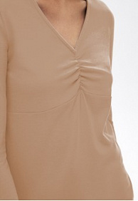 Футболка с длинными рукавами, цвет бежевый