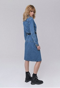 Джинсовое платье, цвет синий