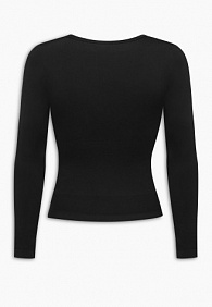 Корректирующий лонгслив-полуграция, цвет черный