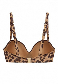 Лиф бандо на косточках с анималистичным принтом