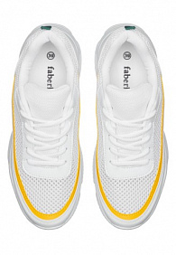 Кроссовки «Лайн», цвет бело-жёлтый