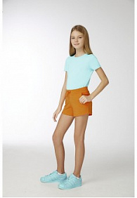 Трикотажные шорты для девочки, цвет морской