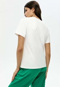 Женская футболка «Цветы», принт «Астра»