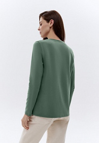 Женская футболка-лонгслив, цвет хаки