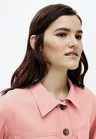 Рубашка, цвет пыльно-розовый