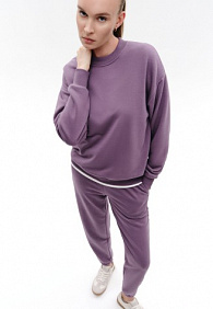 Свитшот из футера, цвет дымчато-пурпурный