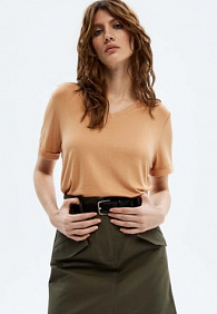 Женская футболка, цвет песочный