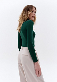 Водолазка, цвет тёмный изумруд